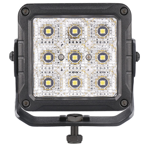 1852, LED dækslys 10-30V DC, 1127-3756 lm, 9 stk. 5W HI Osram, 6000K, IP67/IP69K