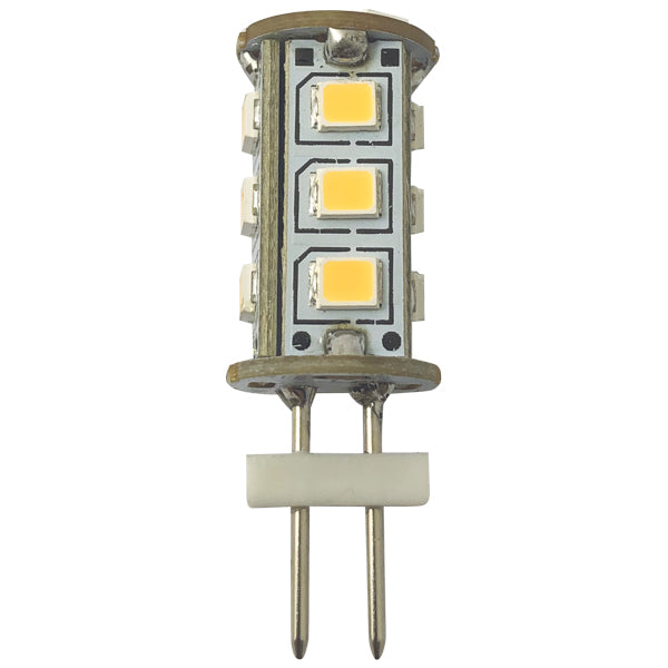 1852, LED G4 Stiftpære Ø12x25mm 10-36Vdc, 2 stk, 1,5 W, 2700K, 140 Lumen