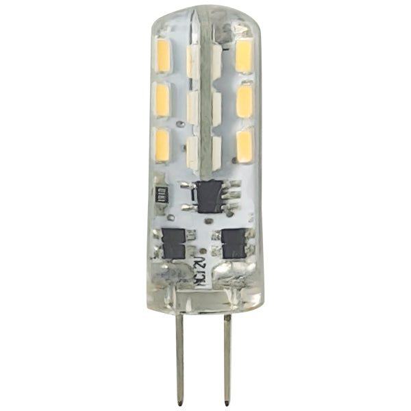 1852, LED G4 stiftpære Ø9x25mm 10-36Vdc IP65, 2 stk, 1,5 W, 2700K, 100 Lumen