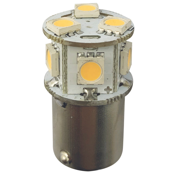 1852, LED bajonet BA15S Ø19x33mm 10-36Vdc, 2 stk, 1,4 W, 2700K, 140 Lumen