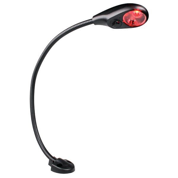 Hella, LED kartljus 15 cm, 9-30V, Röd/Vit, Dimbar, 120 mm Kabel