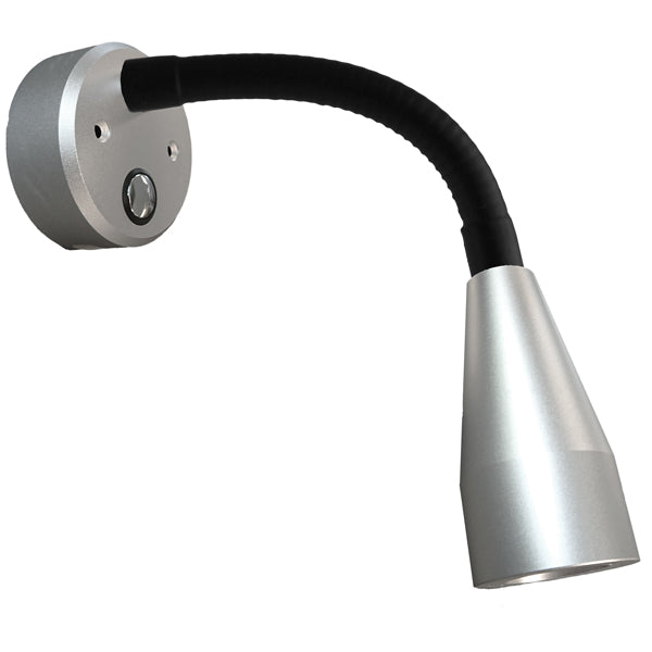 Casolux, Mary Wall Flex mini vägglampa, grå, 1,5 W, 3000 Kelvin, IP20