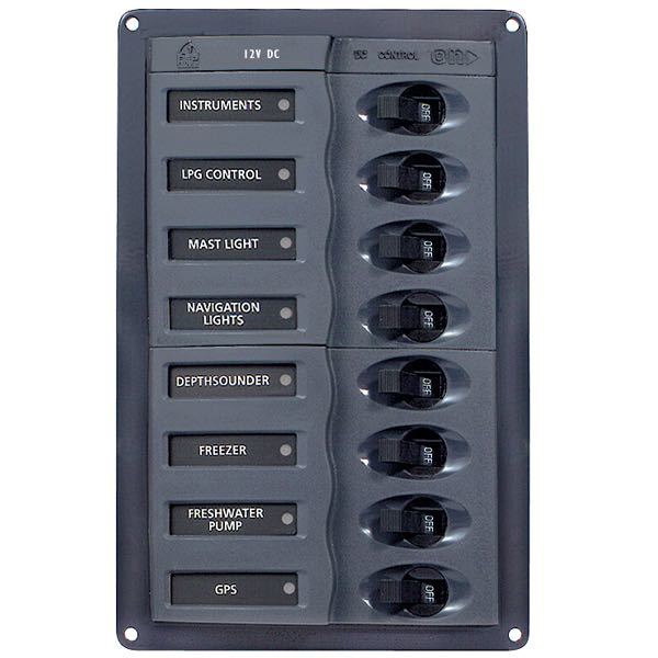 BEP, Elpanel 901V med 8 kontakter, 12V