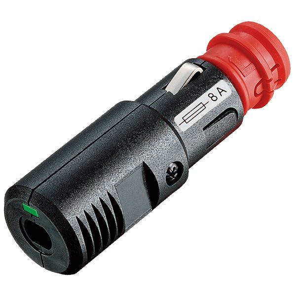 Pro Car, Universalplugg 8A med 12/24V cigarrplugg, DIN EN ISO 4165, 2,5 mm²