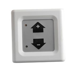 Dimmer 12-24V 80W, 61x61 mm, 16 mm förlängning, 9 mm installation