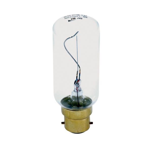 Lyktlampa B22, 50 W 24 V 35 cd, 110 mm x Ø 38 mm