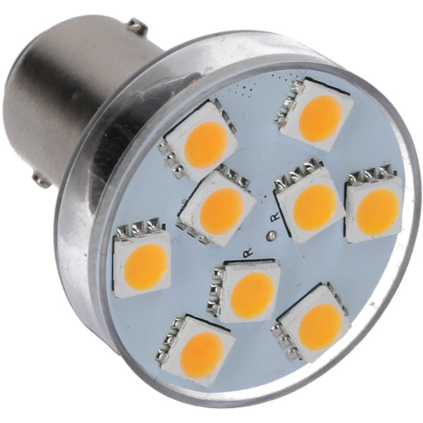 Nautcled, bajonett LED-lampa - BA15D, 3 steg, 10-35V, 2700K, 60/120/180 lumen