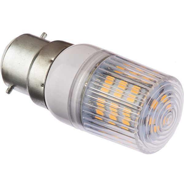 Nautcled, LED-lampa B22, 3,6W, 2700K, IP44, 10-35V, 210 lumen