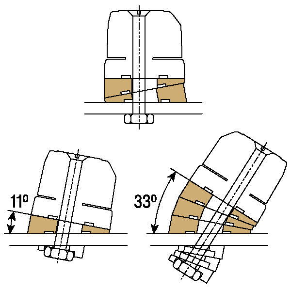 Ronstan, Medium underlagssats, svart (2 st.)