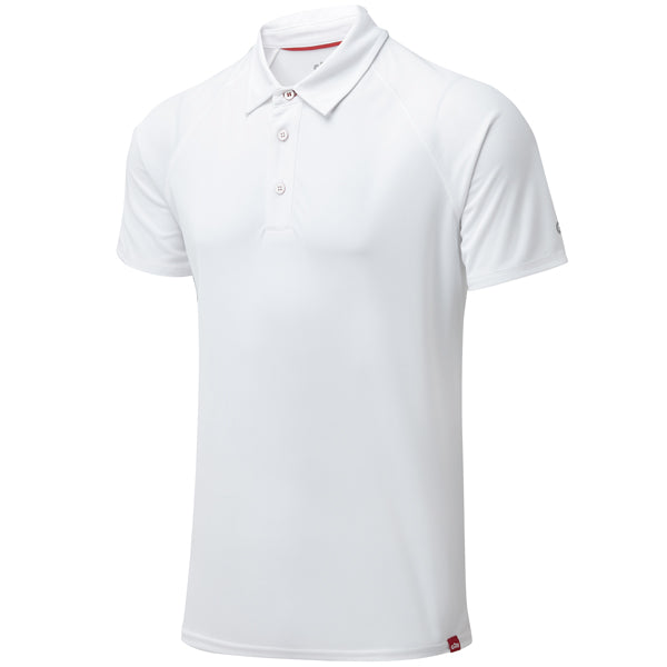 Gill, UV008 Poloshirt herre UV50+, hvid, str M