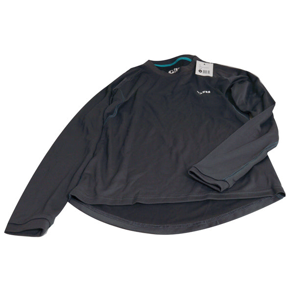 Gill, Baselayer 1275, dame, langærmet T-shirt, Grafit, Str 14