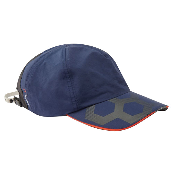 Gill, RS13 Racekasket, navy, 50+ UV-beskyttelse, vandafvisende, åndbar, refleks, sikkerhedssnor, one size