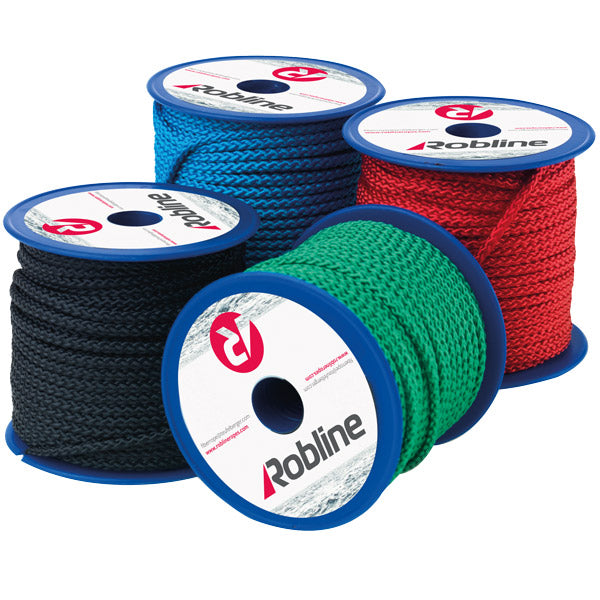 Robline, Mini Polyester Flagline 3mm, 10 rullar x 20m, Blå, 150 kg