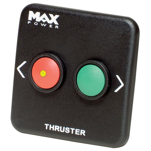 Max Power, Tryckknappspanel, 12/24V, Vattentät, 51 mm Montering