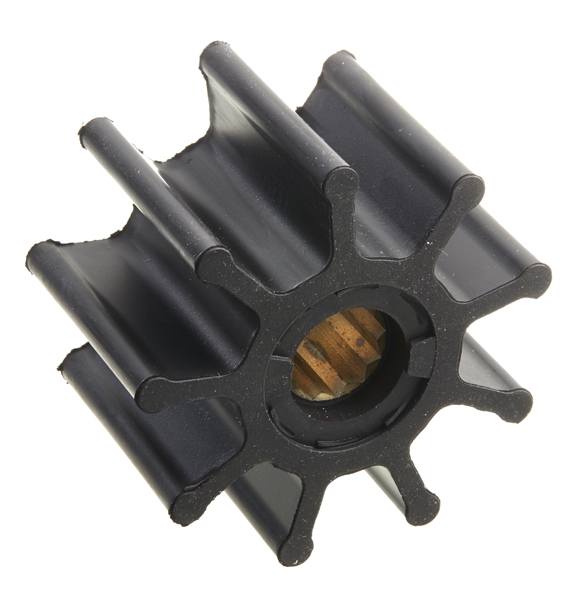 Impeller 500105 GT för inombordsmotorer och pumpar, inkl. packning och O-ring, 9 lameller, Ø 96 mm, Ø axel 22,5 mm