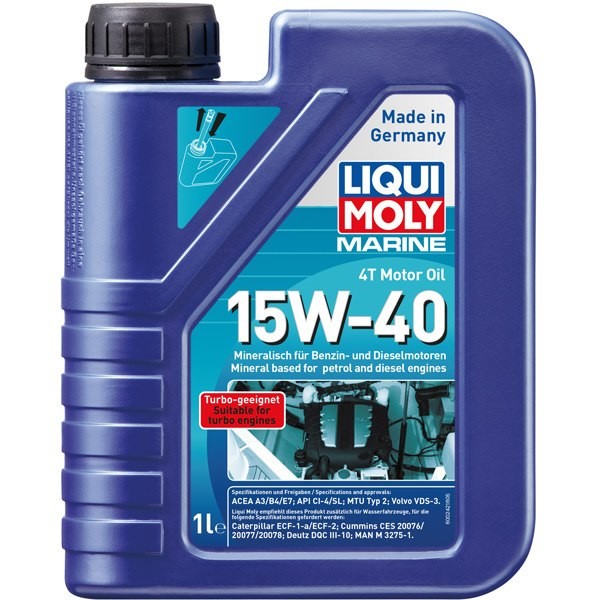 Liqui Moly, marin 4T motorolja, 15W-40, 1L