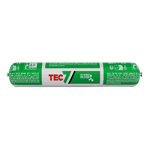 Tec7, Transparent MS-polymer lim/fogmassa vit, 400 ml