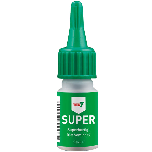 Tec7, Super Glue, 10ml - Snabbt och starkt lim för plast, glas, metall, gummi och elektronik