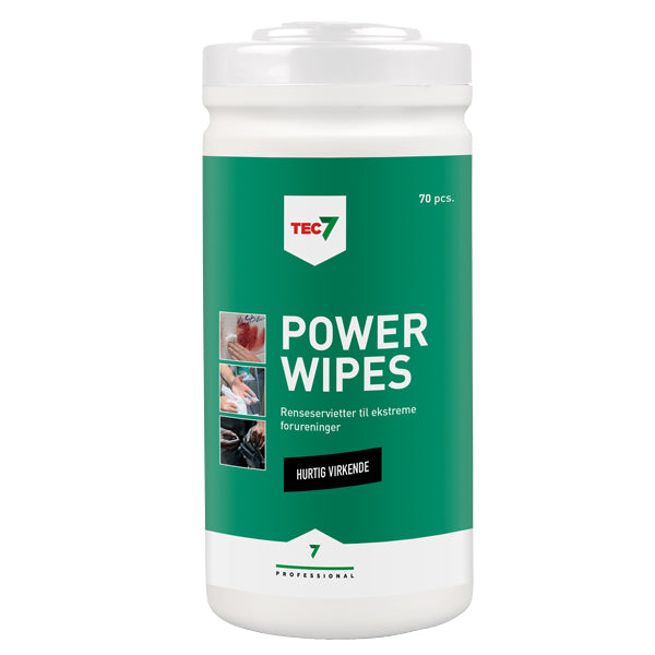 Tec7, Power Wipes, 70 st.