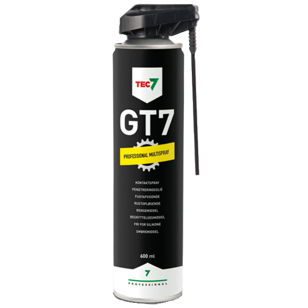 Tec7, GT7 Universalspray, 600 ml - Fuktavvisande, Rostborttagare, Penetrerande olja, Smörjmedel, Kontaktspray