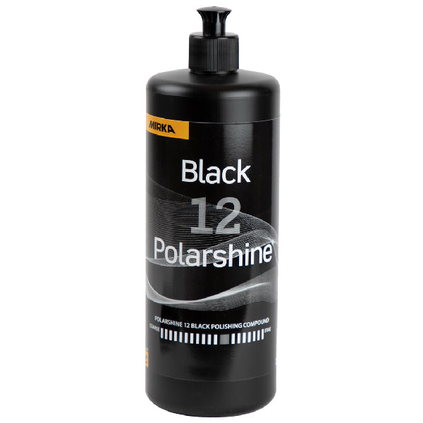 Mirka, Polarshine 12, svart lack, 1 L