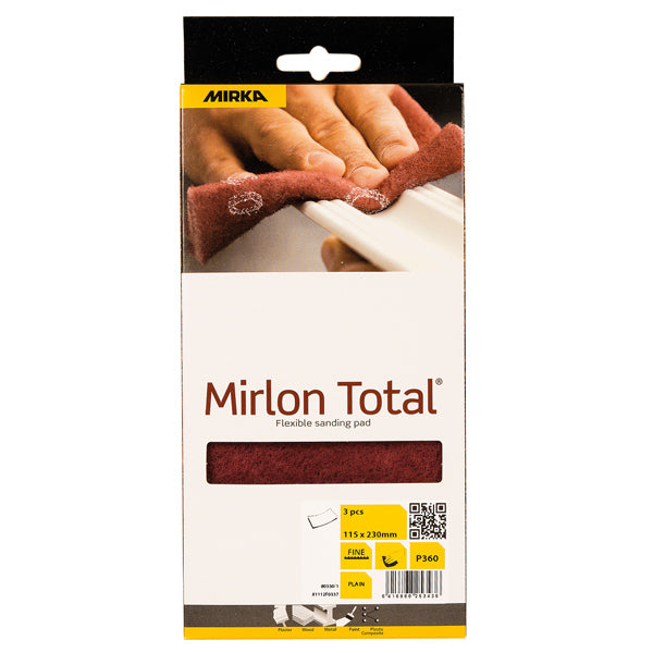 Mirka, MirlonTotal slipsvamp P360, 115x230 mm, 3 st