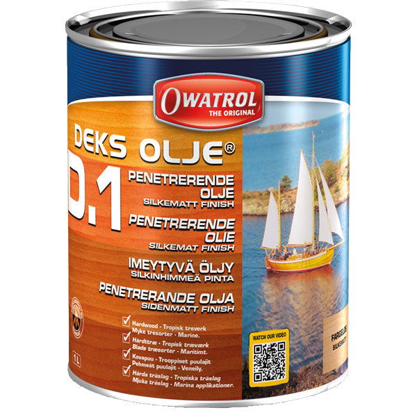 Owatrol, Beläggningsolja D1, 1L - Transparent