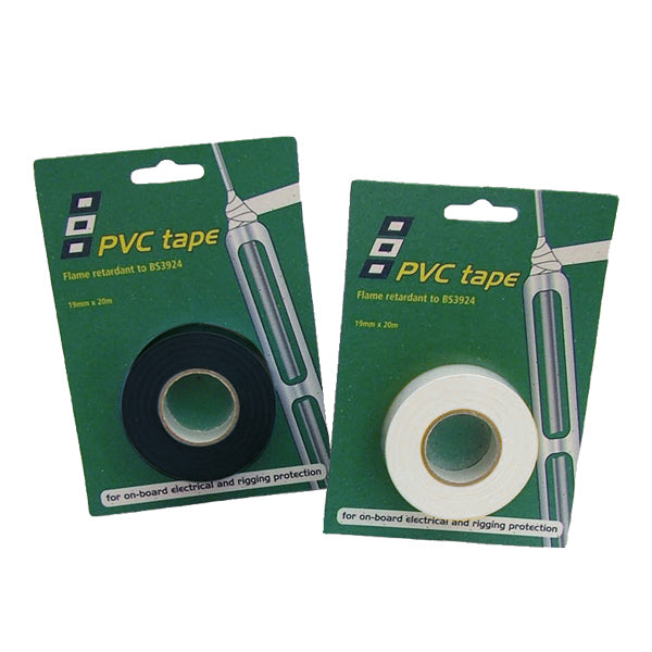 PSP, PVC-isoleringstejp 19 mm, vit, 20 m, flamskyddsmedel, BS3924