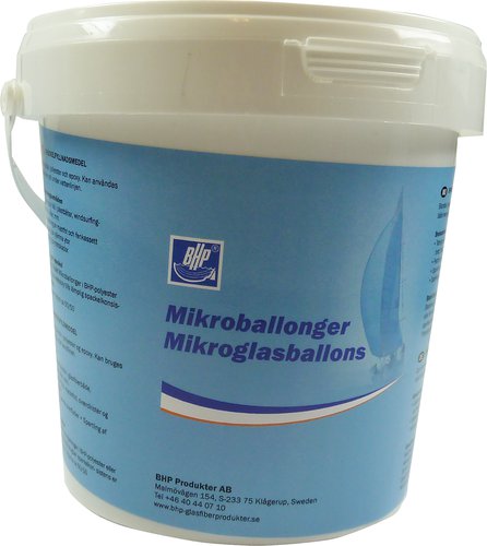 BHP, mikroglasballonger, 1L, 420g/l, Grå