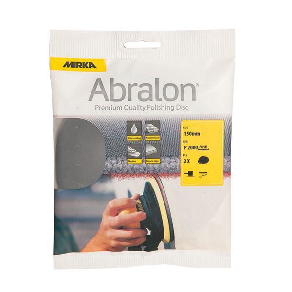 Mirka, Abralon m/kardborre ø150mm P2000, 2 st