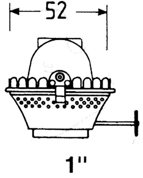 DHR, Brännare 1'' mässing, Ø: 52,0 mm