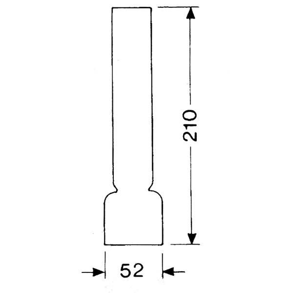 DHR, Lampglas 14''' x 210mm, Ø 52,0mm