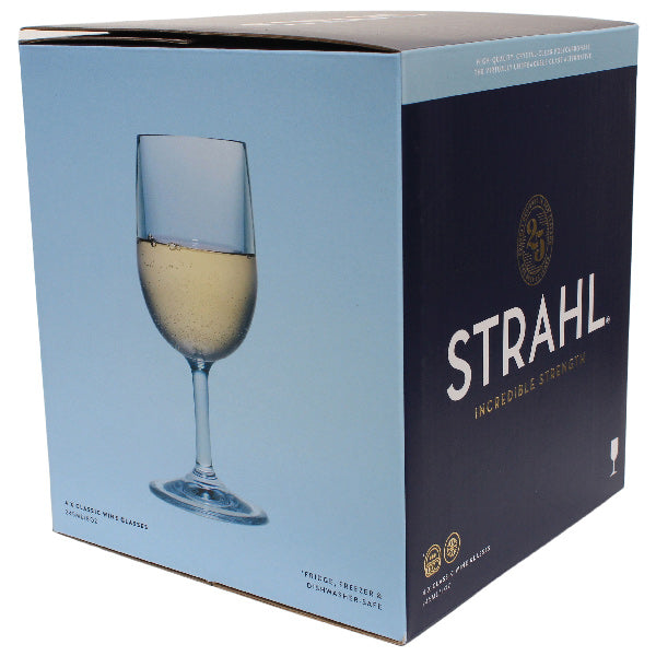 Strahl, Vinglas 245 ml. i presentförpackning, 4 st, polykarbonat