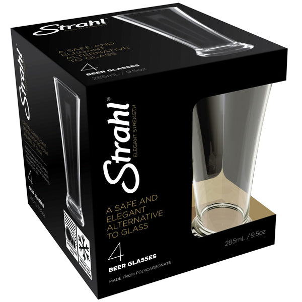 Strahl, Ölglas 285 ml. i presentförpackning, 4 st, polykarbonat