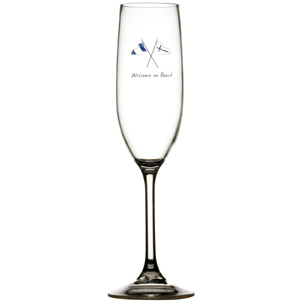 Marine Business, Champagneglas 236 ml, Tritan, 6 stk, 25,0 cm, Non-slip, 90 sek max mikroovn