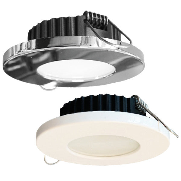 Casolux, Rikke Spot Dimbar 10-32V, Vit Plast, IP65, 3000K, 1,5W, 70 Lumen, 72mm